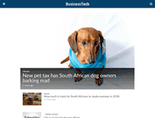 Tablet Screenshot of businesstech.co.za